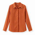 Maribel Burnt Orange Co-Ord Set – Button-Up Shirt and Wide-Leg Trousers Summer Holiday Outfit