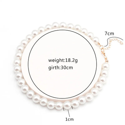 New Simple Imitation Freshwater Pearl Chain Necklace