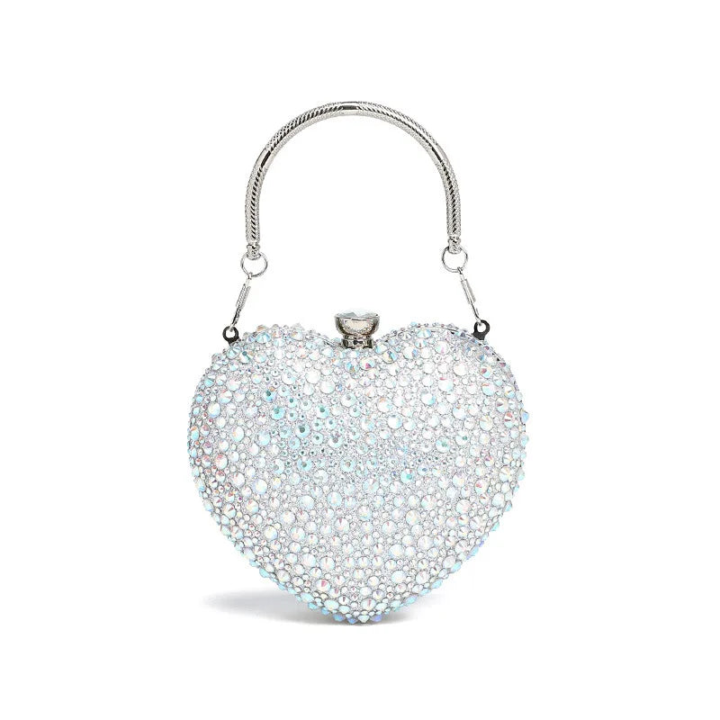 Amara | Heart Crystal Clutch