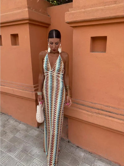 Roxanne™ | Halter Neck Backless Dress