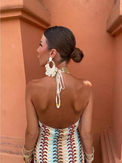 Roxanne™ | Halter Neck Backless Dress