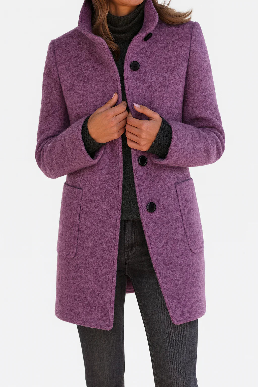 Saskia | Women’s Coat with High Collar