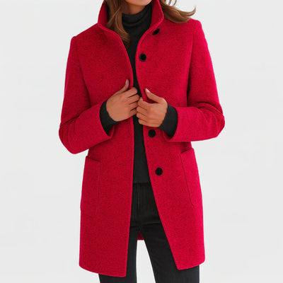Saskia | Women’s Coat with High Collar