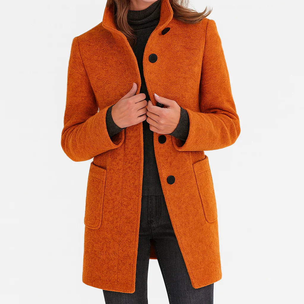Saskia | Women’s Coat with High Collar