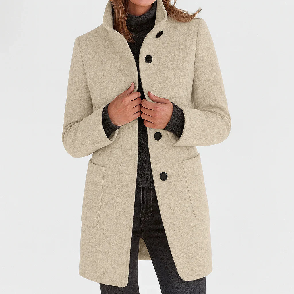 Saskia | Women’s Coat with High Collar