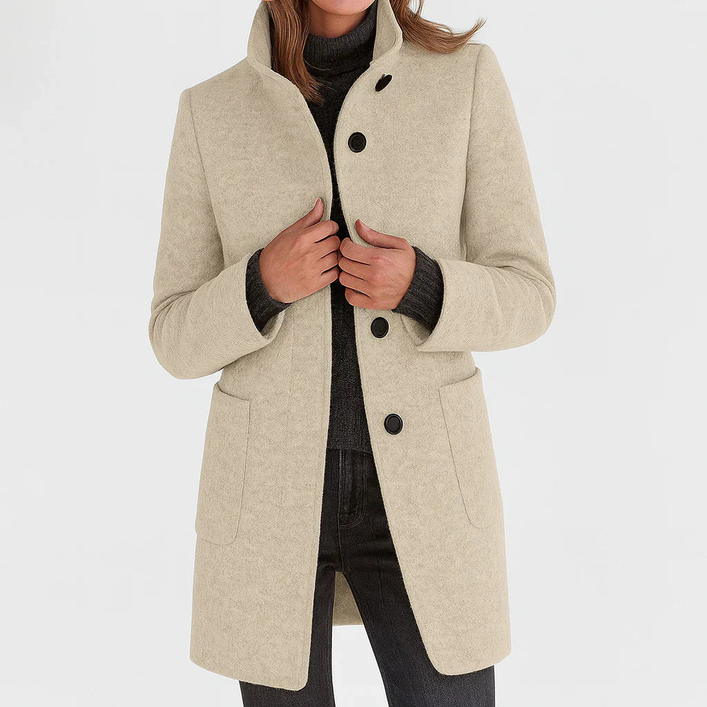 Saskia | Women’s Coat with High Collar