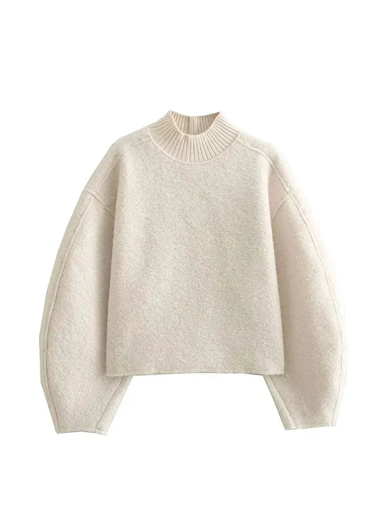Avalona | Stylish Oversized Mock-Neck Sweater