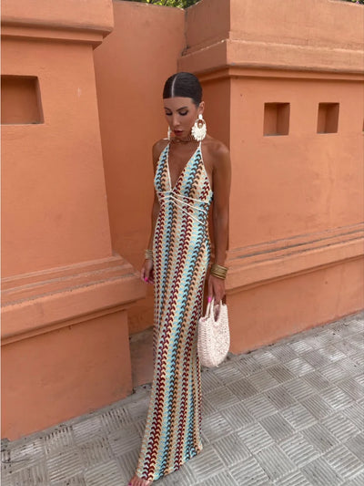 Roxanne™ | Halter Neck Backless Dress