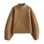 Avalona | Stylish Oversized Mock-Neck Sweater