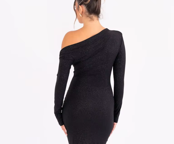 Seema | Sparkling long sleeve dress