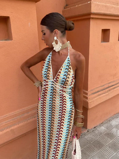 Roxanne™ | Halter Neck Backless Dress