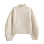 Avalona | Stylish Oversized Mock-Neck Sweater