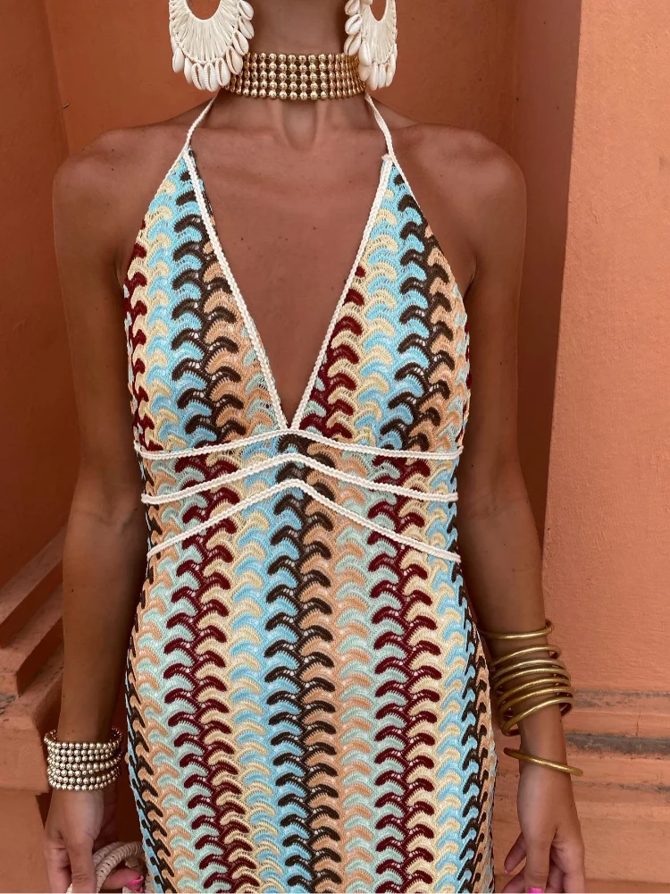 Roxanne™ | Halter Neck Backless Dress