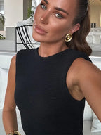 Knitted Tassels Hem Women Long Dress