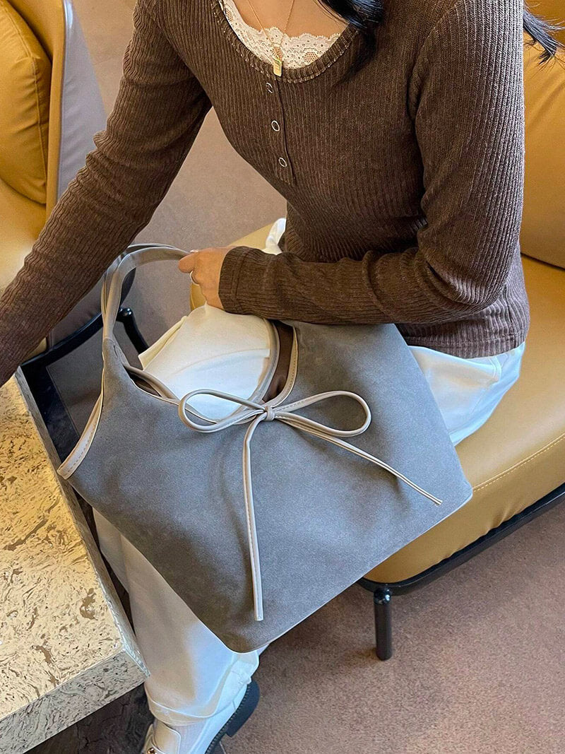 Florence | Suede Bow Bag