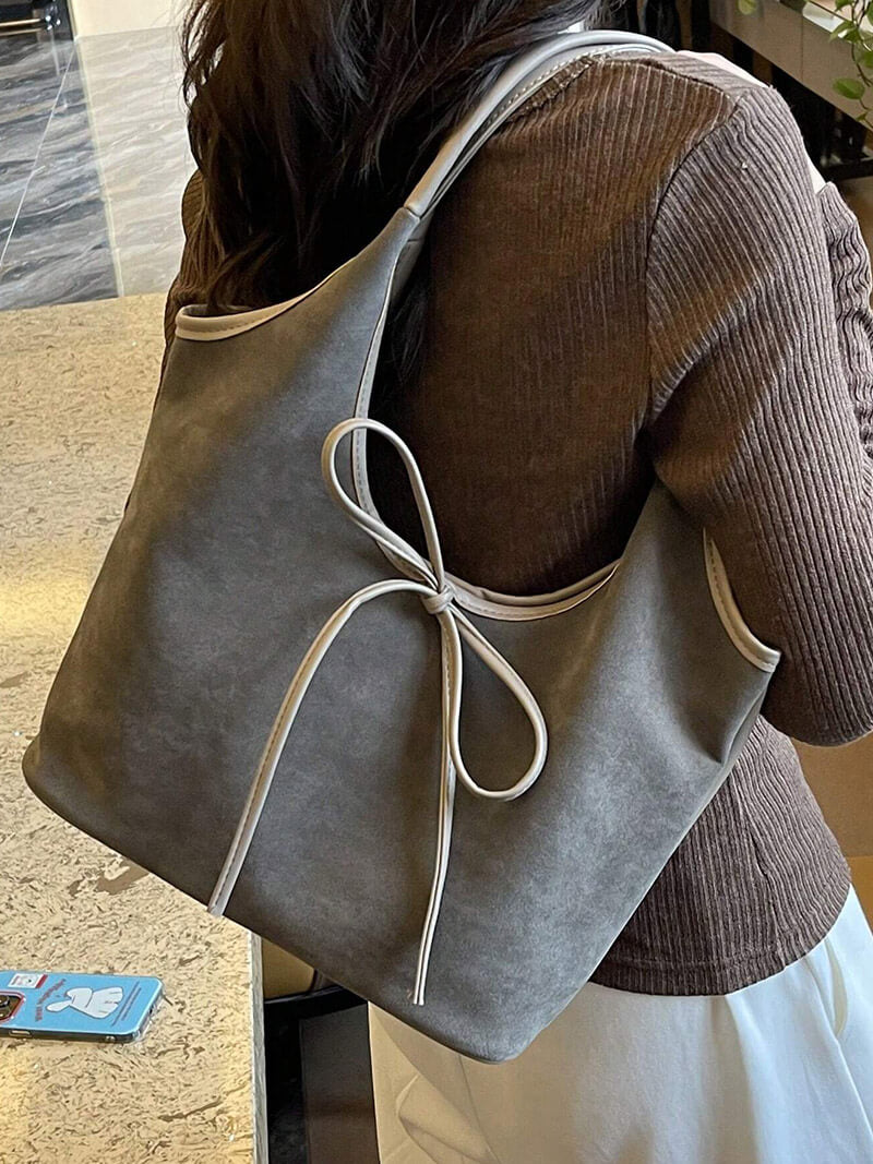 Florence | Suede Bow Bag