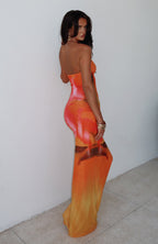 Aelia - Backless Floral Maxi Dress