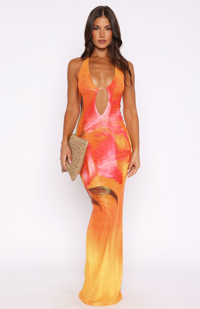 Aelia - Backless Floral Maxi Dress