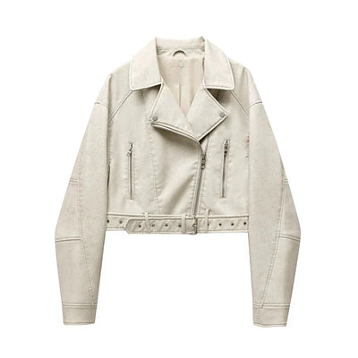 Ashlyn™ Vintage Leather Ladies Winter Coat