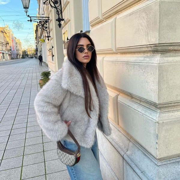 Auralis - Sleek Fur Jacket