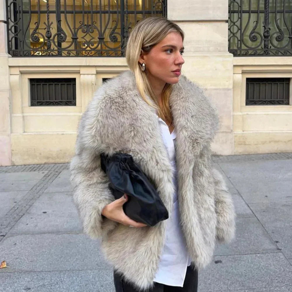 Auralis - Sleek Fur Jacket