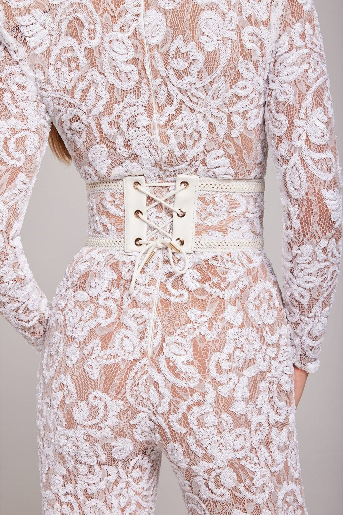 Jolie | Glitter Lace Jumpsuit