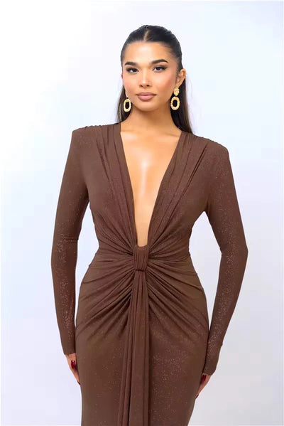 Keira | Glamorous Sequin Twist Dress