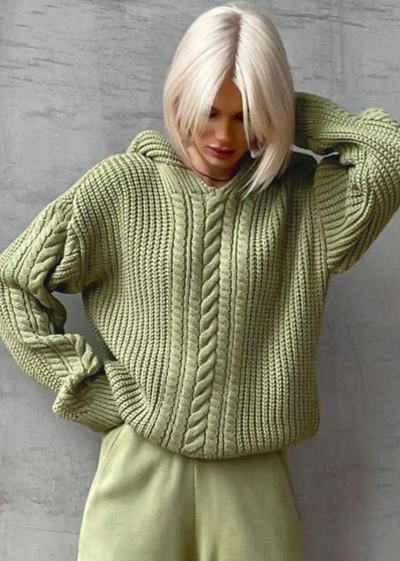 Cozy Hooded Knitted Sweater - Autumn Essential