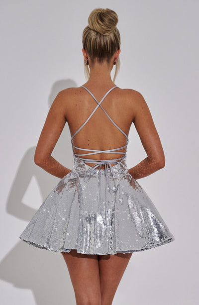 Fernanda | ELECTRA MINI DRESS - SILVER