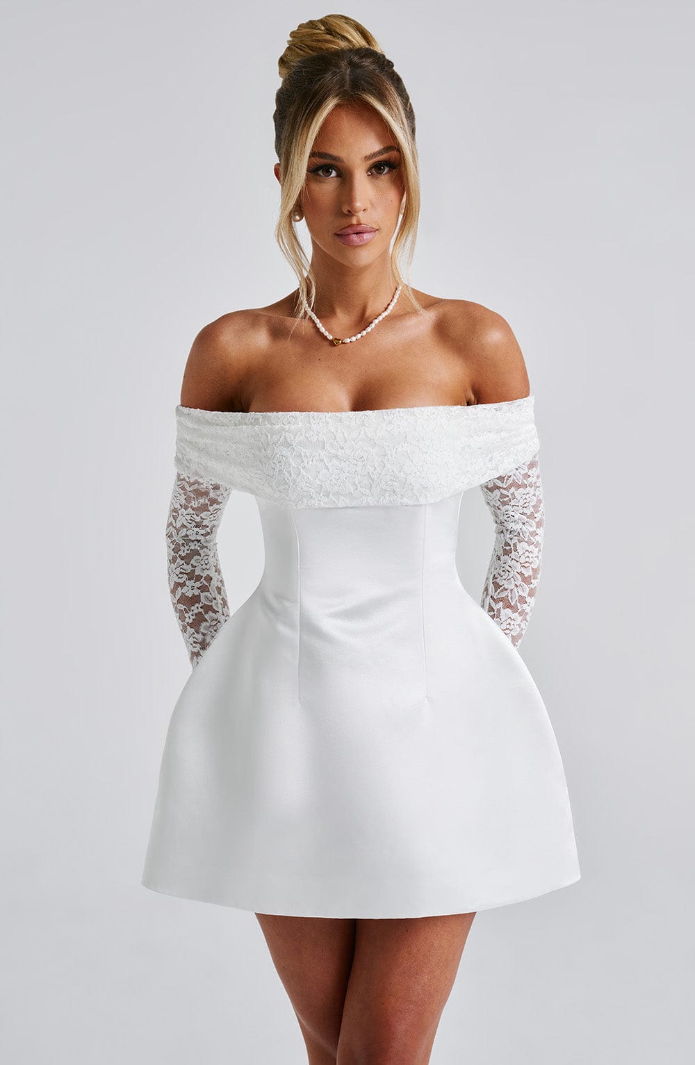 Georgianna | Mini Dress - Ivory