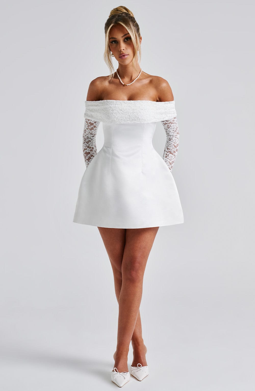 Georgianna | Mini Dress - Ivory