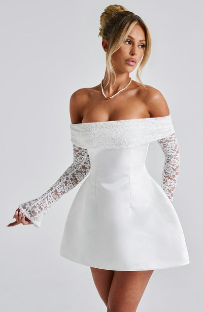 Georgianna | Mini Dress - Ivory