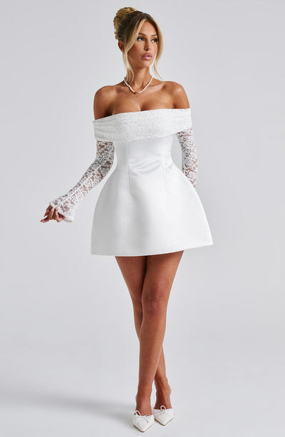 Georgianna | Mini Dress - Ivory