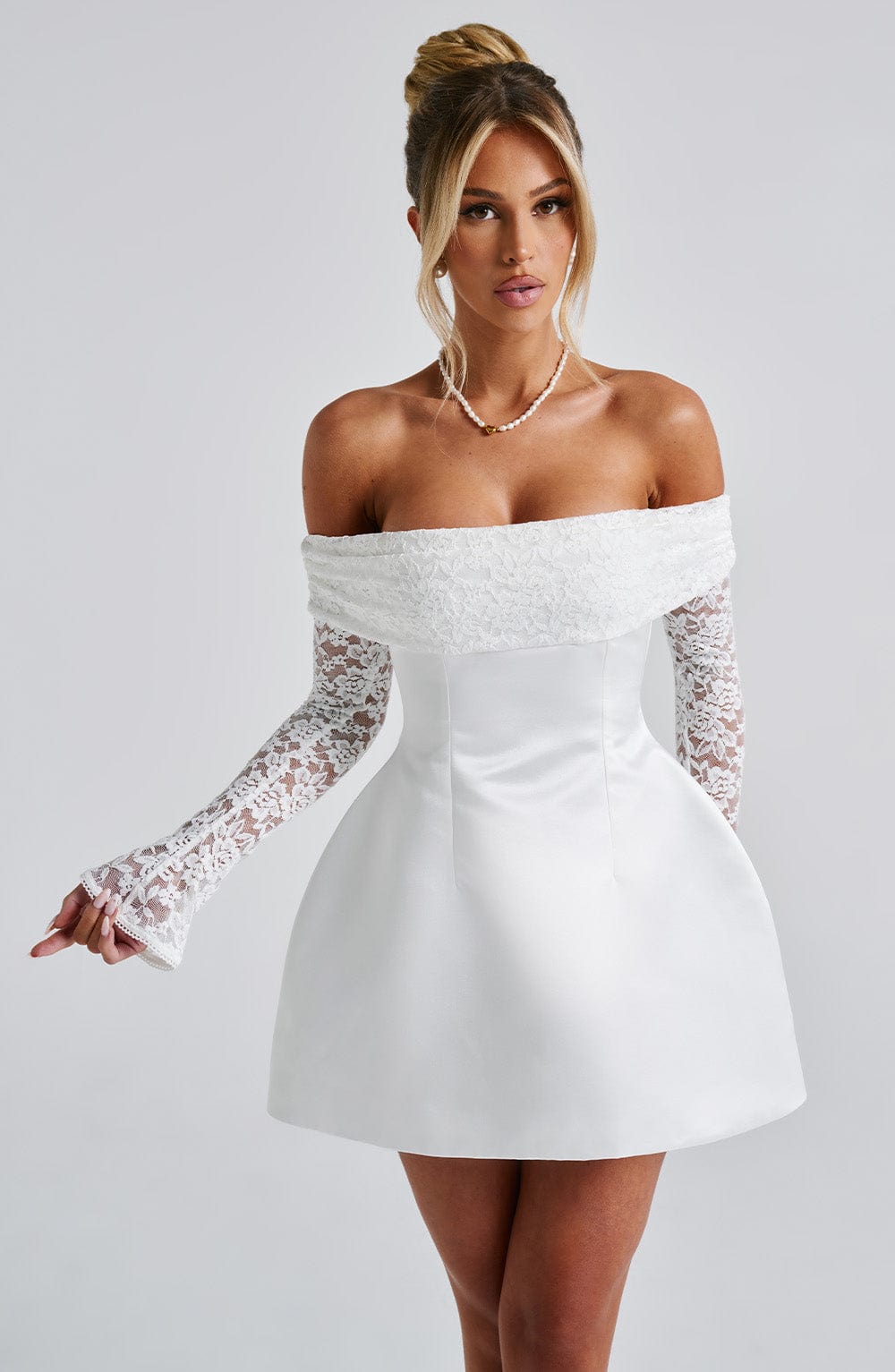 Georgianna | Mini Dress - Ivory