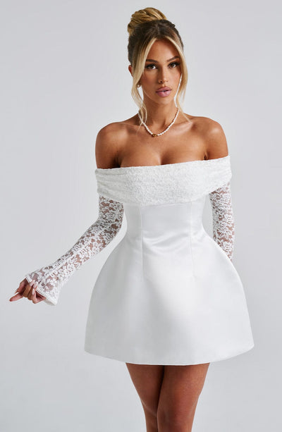 Georgianna | Mini Dress - Ivory