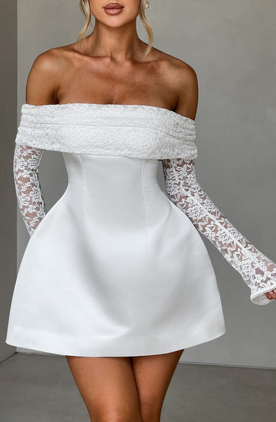 Georgianna | Mini Dress - Ivory