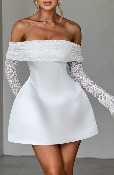 Georgianna | Mini Dress - Ivory