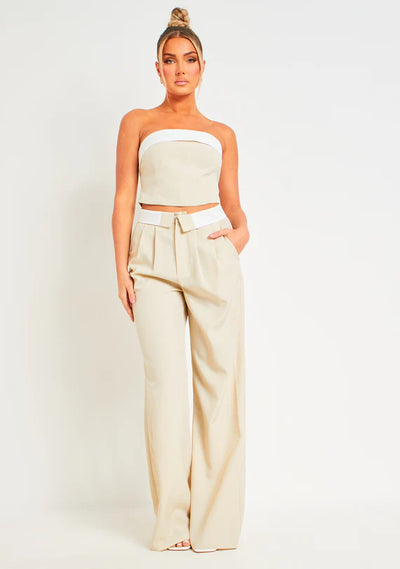 Gracie™ | Chic Tailored Wide-Leg Trousers