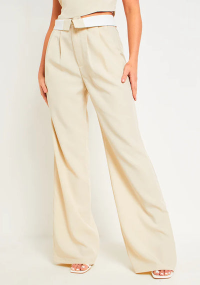 Gracie™ | Chic Tailored Wide-Leg Trousers