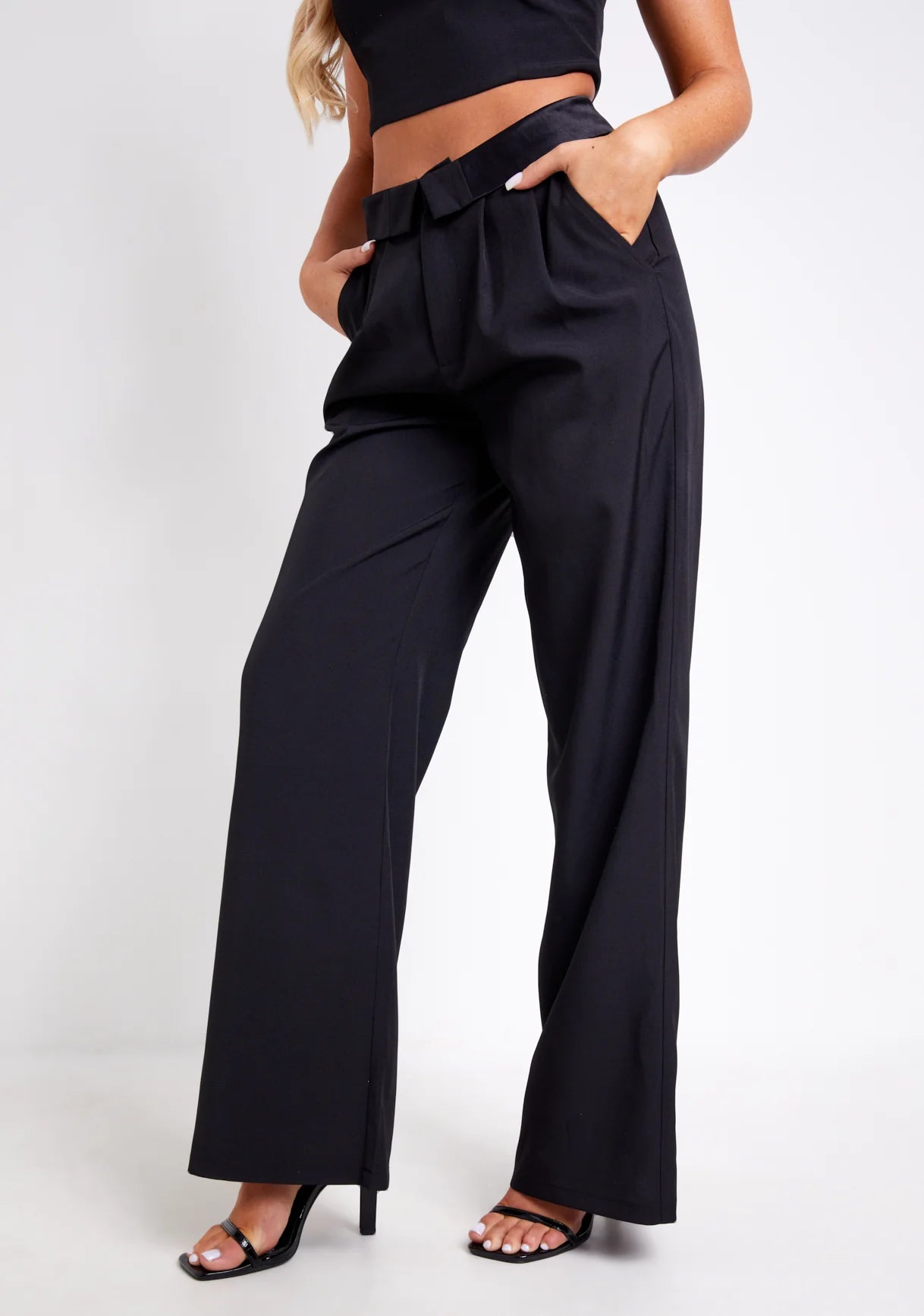 Gracie™ | Chic Tailored Wide-Leg Trousers