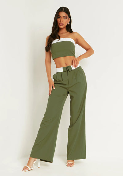 Gracie™ | Chic Tailored Wide-Leg Trousers