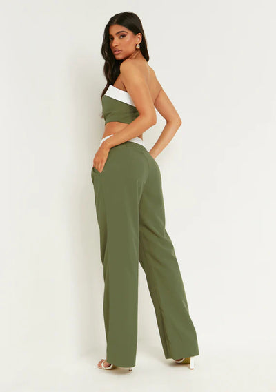 Gracie™ | Chic Tailored Wide-Leg Trousers