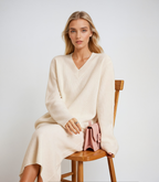 Annick Meyer | Cashmere Knitted V-Neck Set