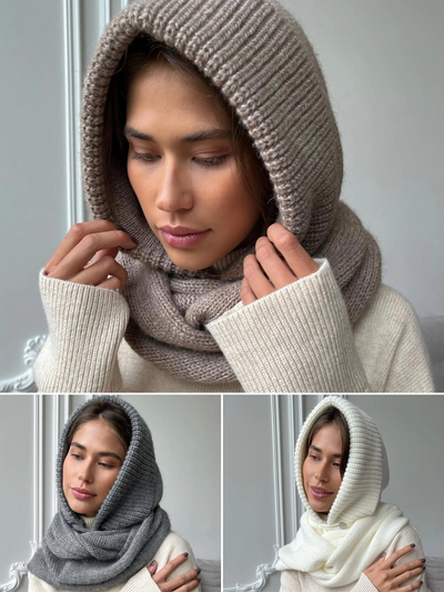 Lightweight Knit Ribbed Balaclava