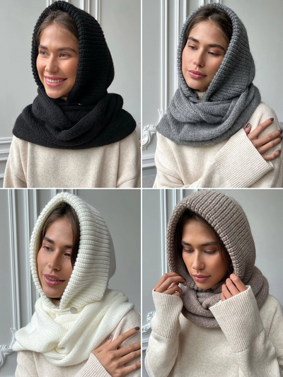 Lightweight Knit Ribbed Balaclava