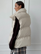 Minimalism Puffer Cardigan