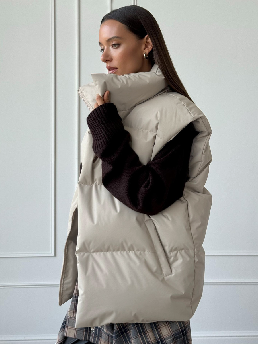 Minimalism Puffer Cardigan