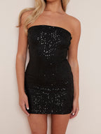 Annabelle | Sequinned Bandeau Dress