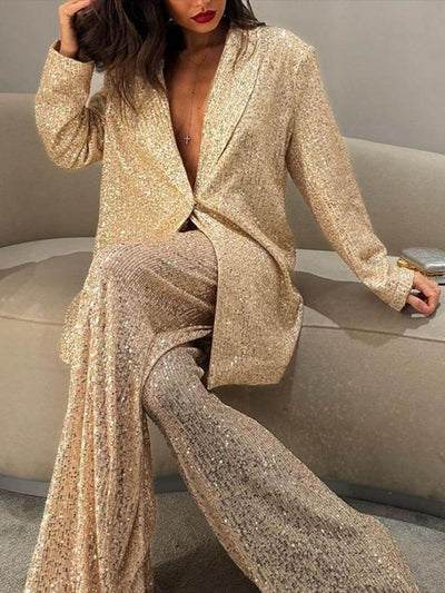 Beatrice | Fashionable Casual Pak Sequined Suit