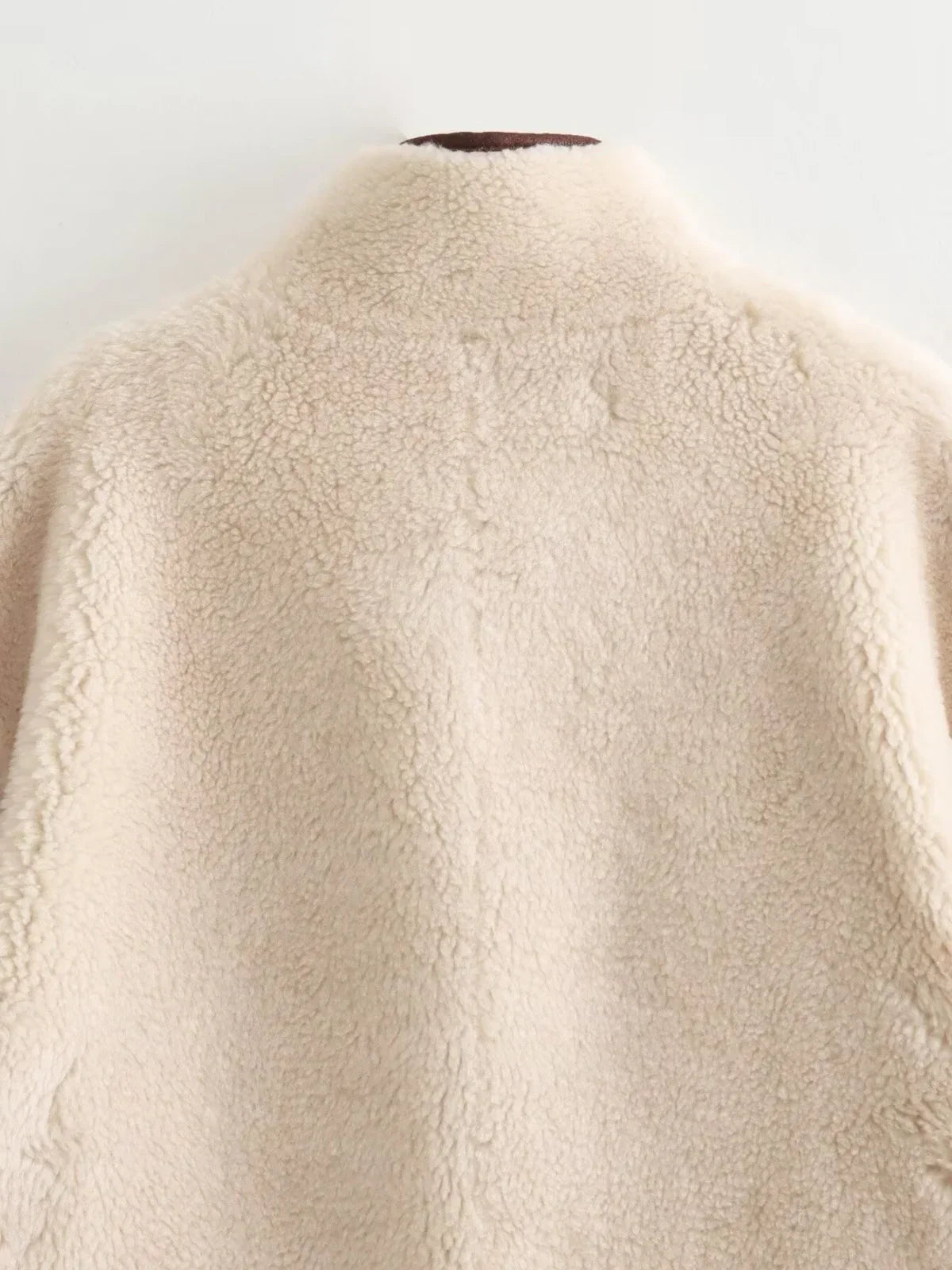 Poppy | Faux Shearling Stand Collar Jacket